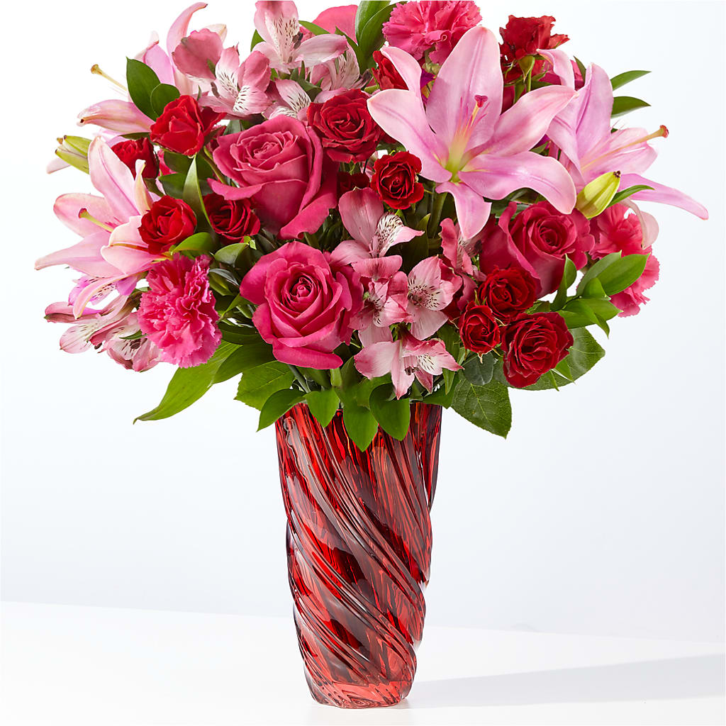In Love Bouquet with Luxe Swirl Vase – The Rustic Chicken, Copperas Cove TX