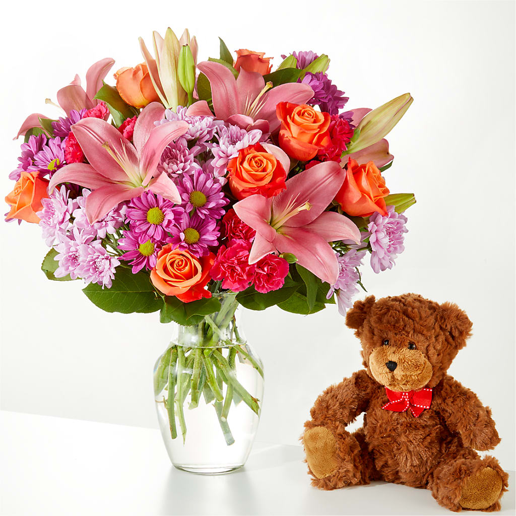 One and Only Bouquet and Bear Bundle –  The Rustic Chicken, Copperas Cove TX