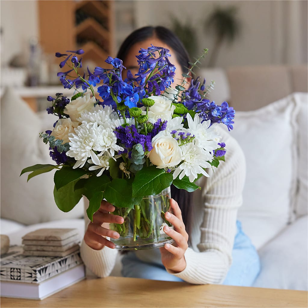 Cerulean Waves Bouquet –  The Rustic Chicken, Copperas Cove TX