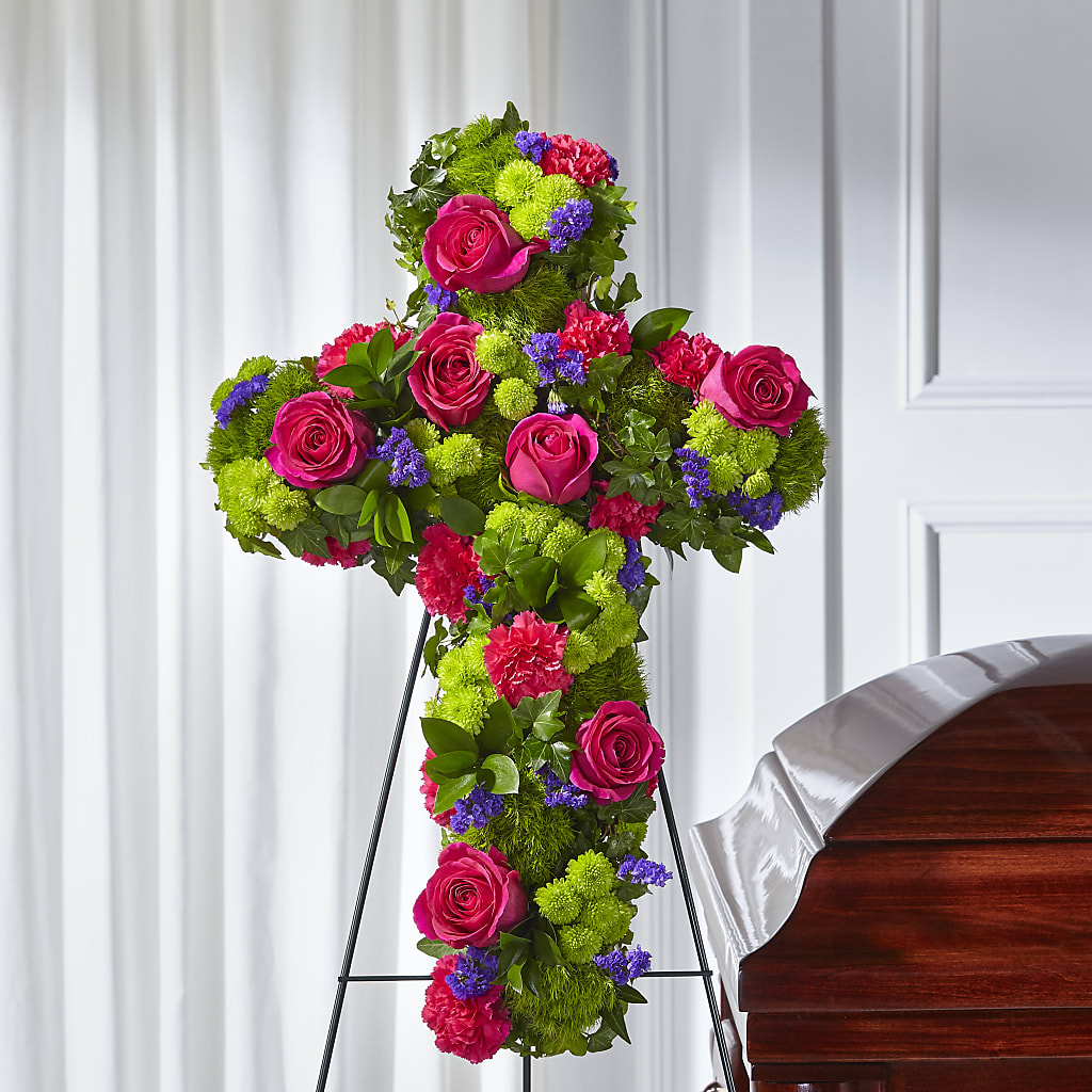 Tribute Rose Floral Cross –  The Rustic Chicken, Copperas Cove TX