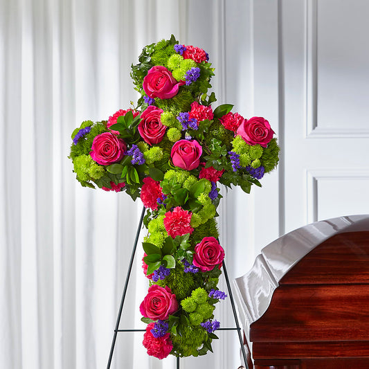 Tribute Rose Floral Cross –  The Rustic Chicken, Copperas Cove TX