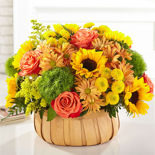 Harvest Sunflower Basket –  The Rustic Chicken, Copperas Cove TX
