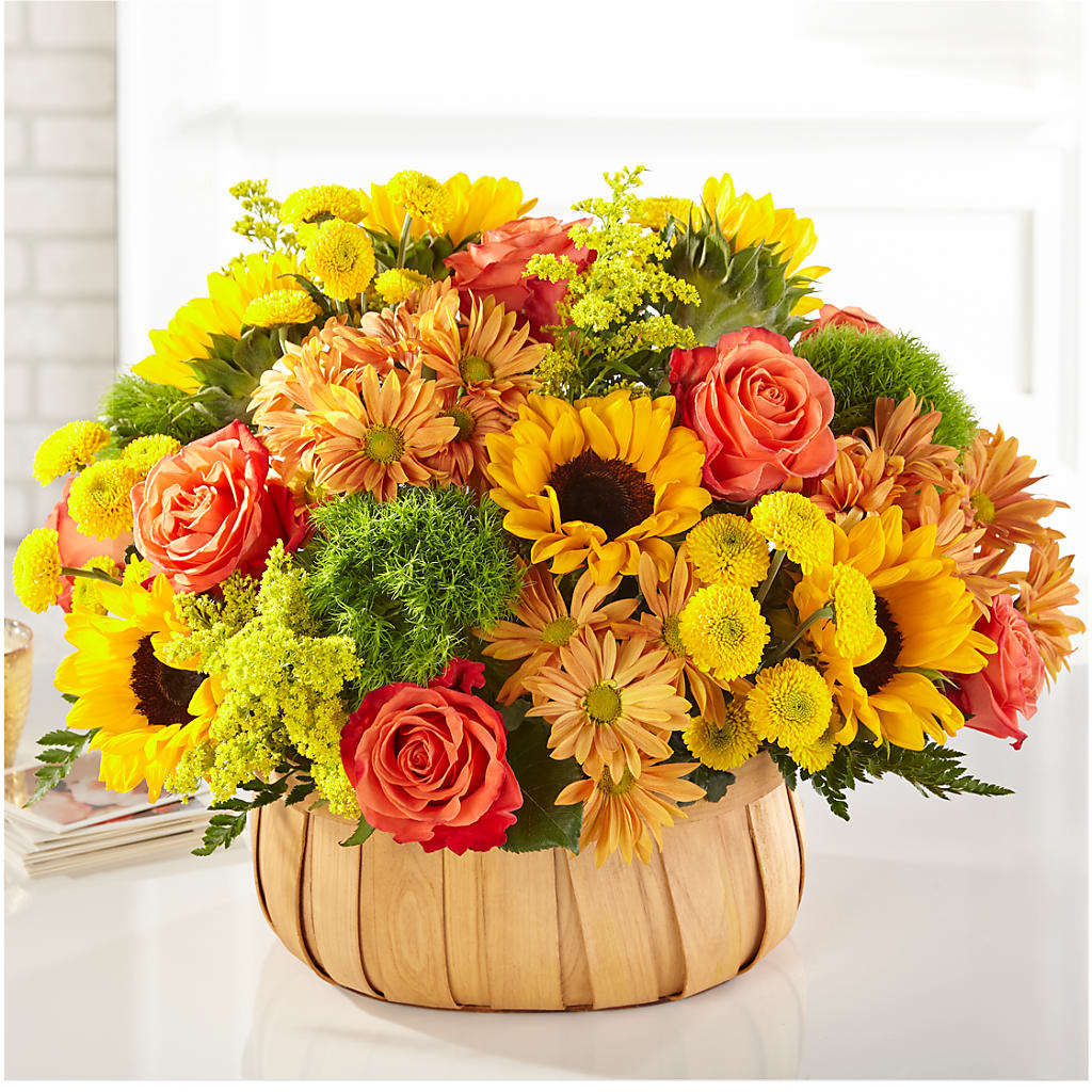 Harvest Sunflower Basket –  The Rustic Chicken, Copperas Cove TX