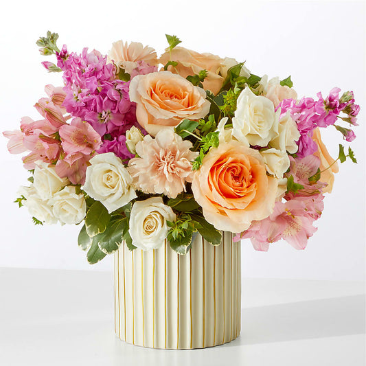 Paradise Bouquet with Ivory Vase –  The Rustic Chicken, Copperas Cove TX