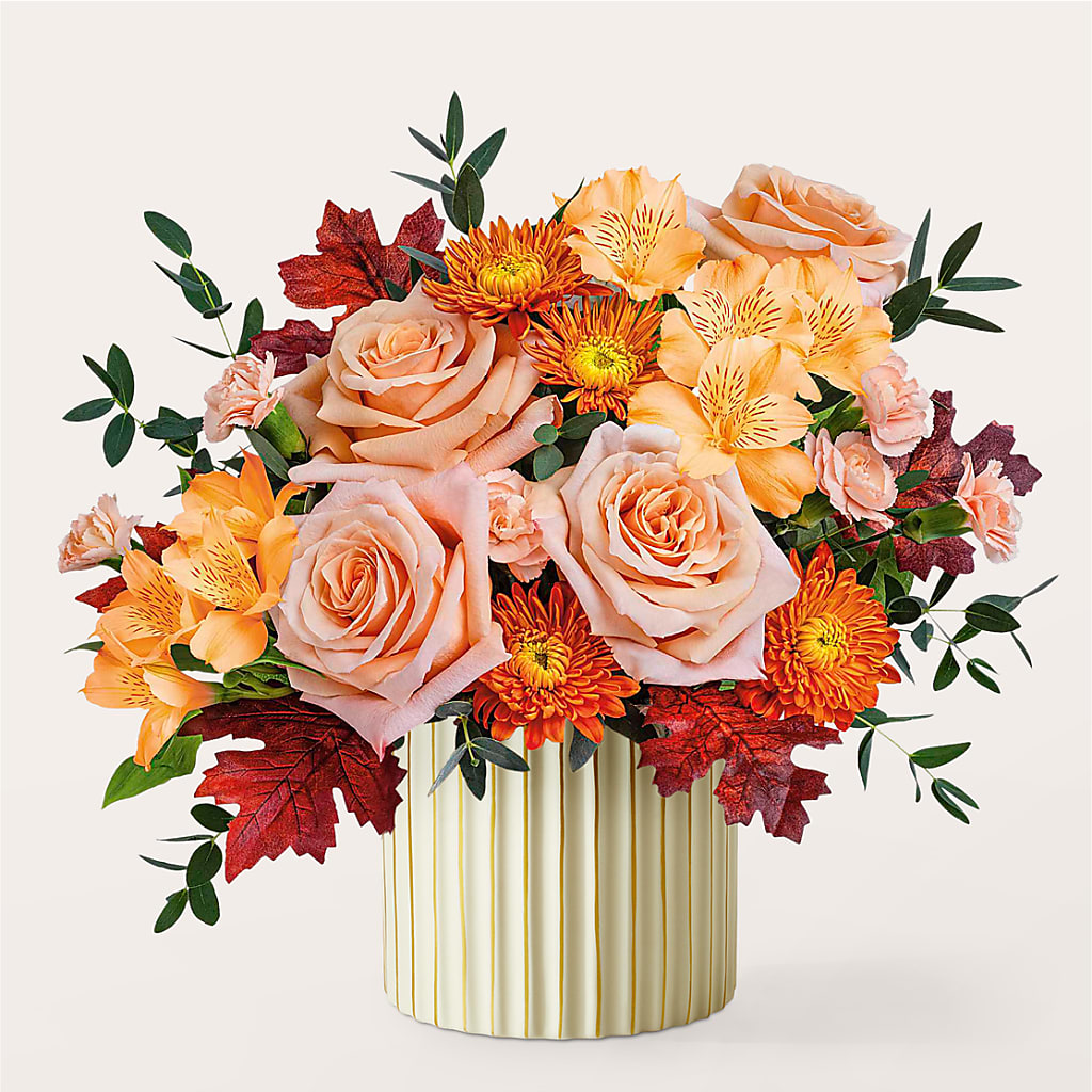 Spiced Latte Bouquet with Ivory Vase –  The Rustic Chicken, Copperas Cove TX